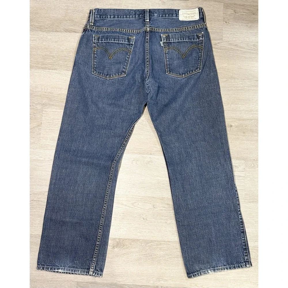 Levi's 539 Vintage Straight Jeans Men's 34x30 Blue Organic Cotton Green Tab Y2K